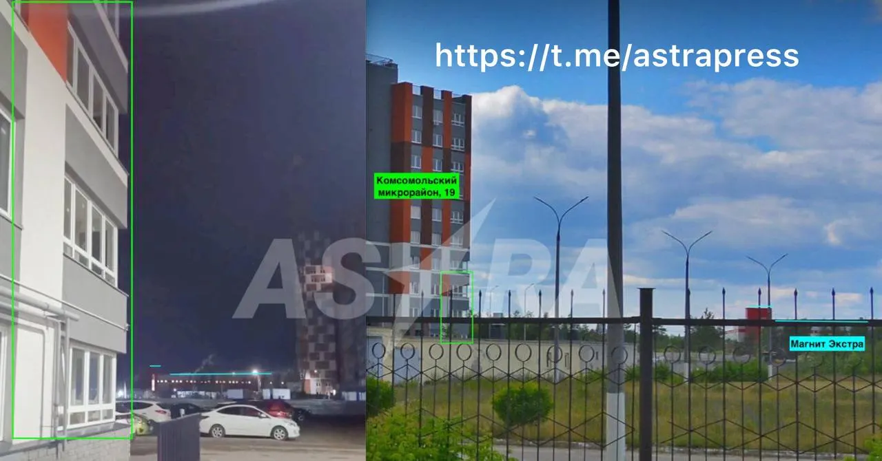 В городе сработала сирена и раздались взрывы. На кадрах виден дым в районе завода имени Свердлова, точное место пожара уточняется.
