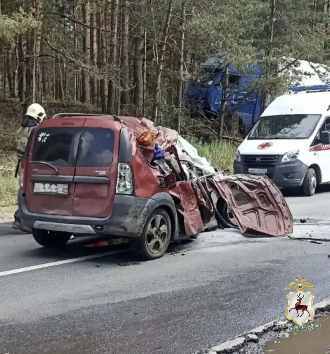 31 мая на дороге Ряжск — Касимов — Муром — Нижний Новгород Lada Largus выехала на встречную полосу и столкнулась с грузовиком: погибли водитель и пассажирка.