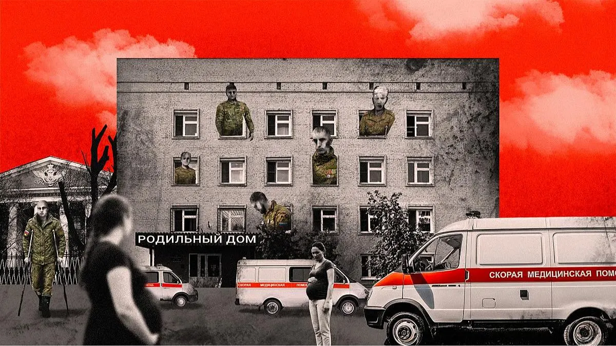 Из‑за наплыва раненых участников СВО военные госпитали переполнены, и обычные клиники, включая профильные отделения и роддома, переоборудуют под военные стационары; гражданских пациентов выписывают досрочно, а запасы лекарств и кадров истощаются.