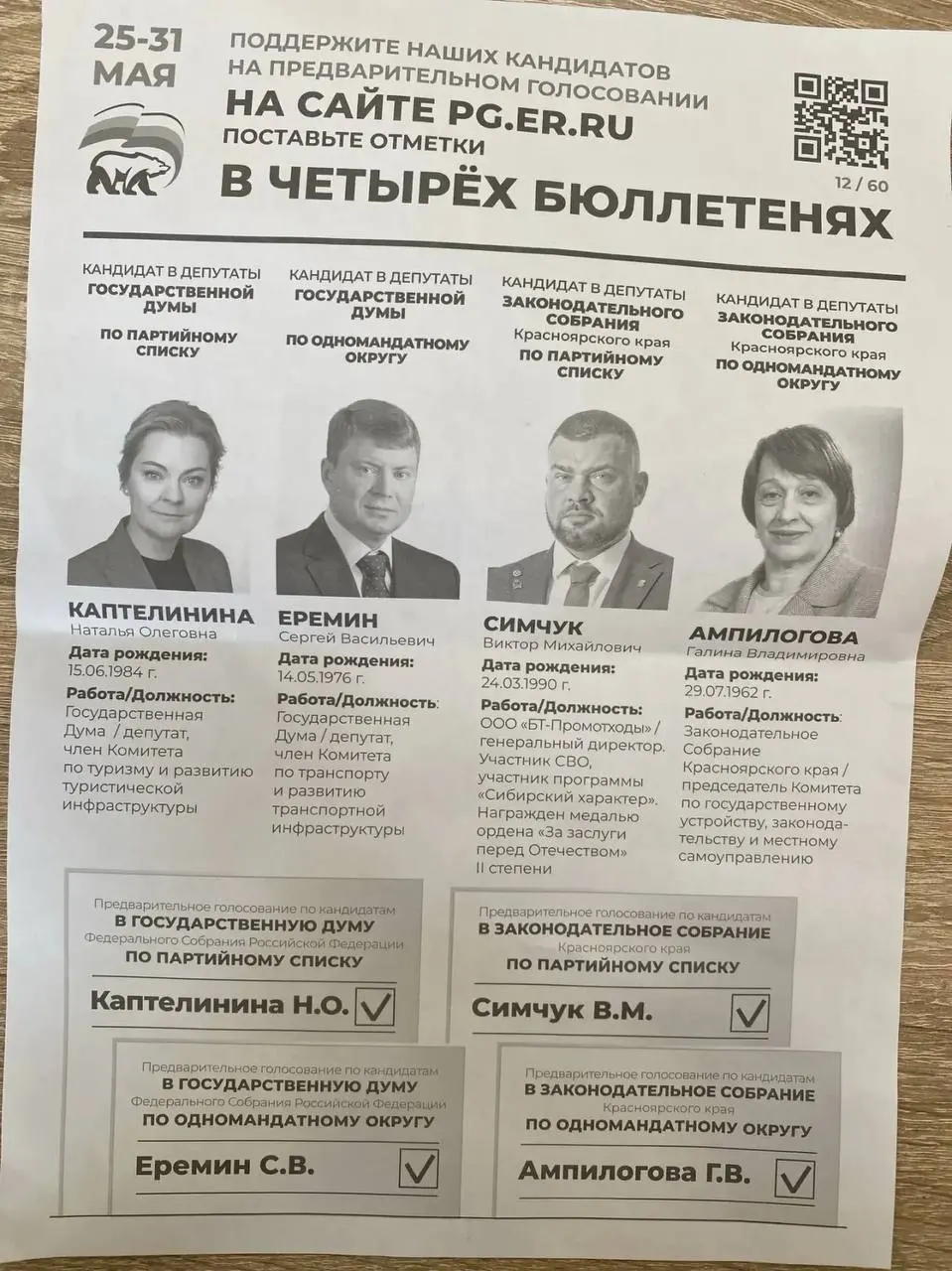 Администрация Назаровского округа рассылает коммерческим предприятиям требования участвовать в праймериз и ежедневно сдавать отчёты. В списках фигурируют кандидаты с военным прошлым; аналогичные сигналы приходят из других регионов.