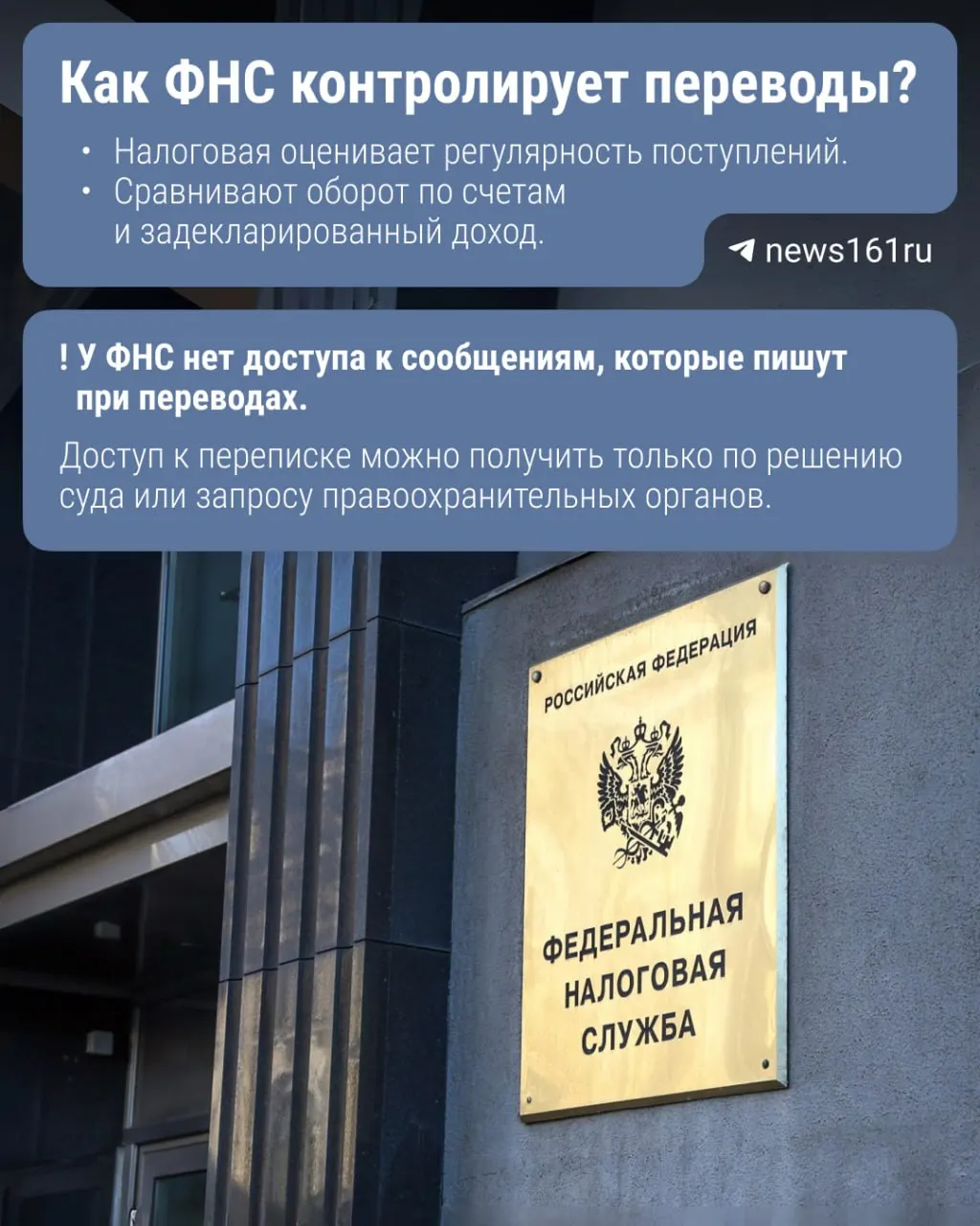 Законопроект предусматривает передачу Центробанком налоговой информации о переводах в Системе быстрых платежей; под контроль попадут суммы свыше 2,4 млн руб. в год.