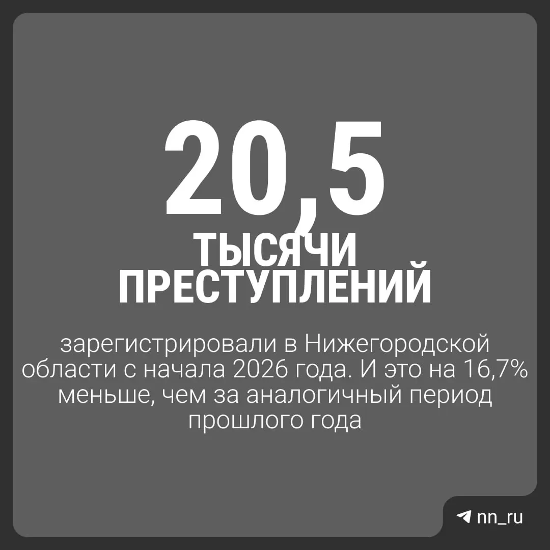 В&nbsp;Нижегородской области снизилось число убийств, но&nbsp;выросло число изнасилований&nbsp;— МВД&nbsp;опубликовало сводку