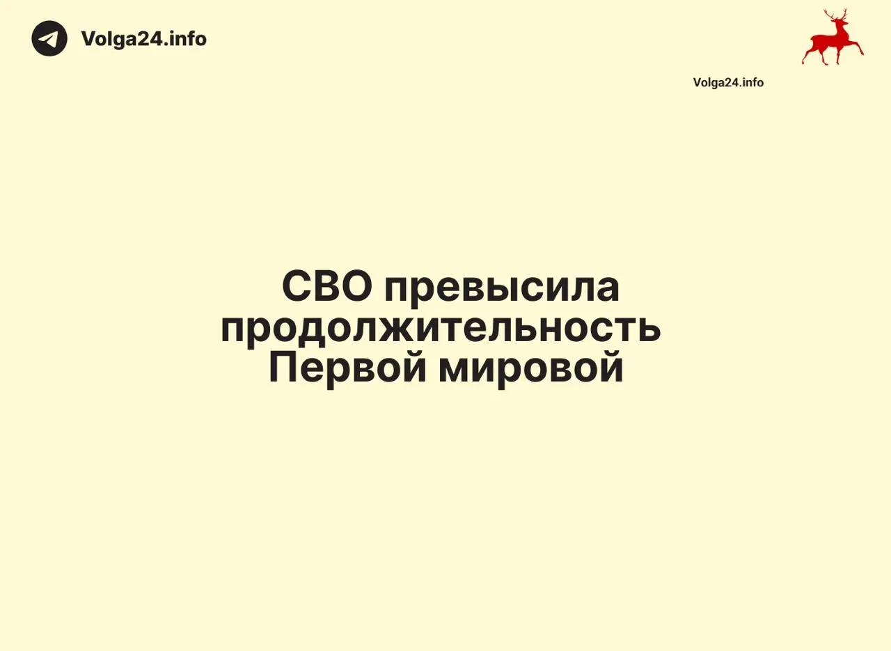 По состоянию на 11 июня 2026 года конфликт, начавшийся 24 февраля 2022 года, длится 1569 дней — на один день больше, чем длилась Первая мировая война.