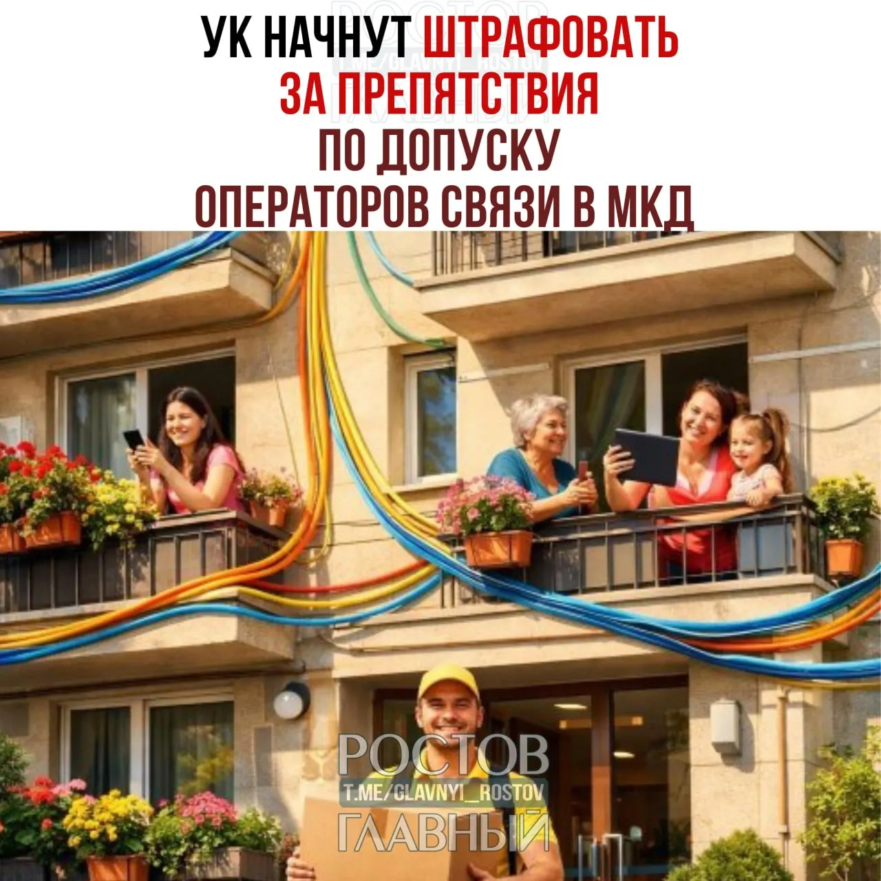За препятствия при установке, обслуживании или демонтаже интернет‑кабелей, антенн и другого оборудования вводят штрафы: для должностных лиц — 10–40 тыс. руб., для юридических лиц — 100–500 тыс.